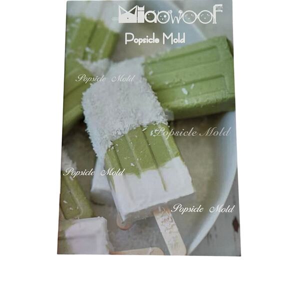 Miaowoof Homemade Popsicle Molds 10 Silicone Ice Pop Maker BPA Free New Open Box - Picture 6 of 10